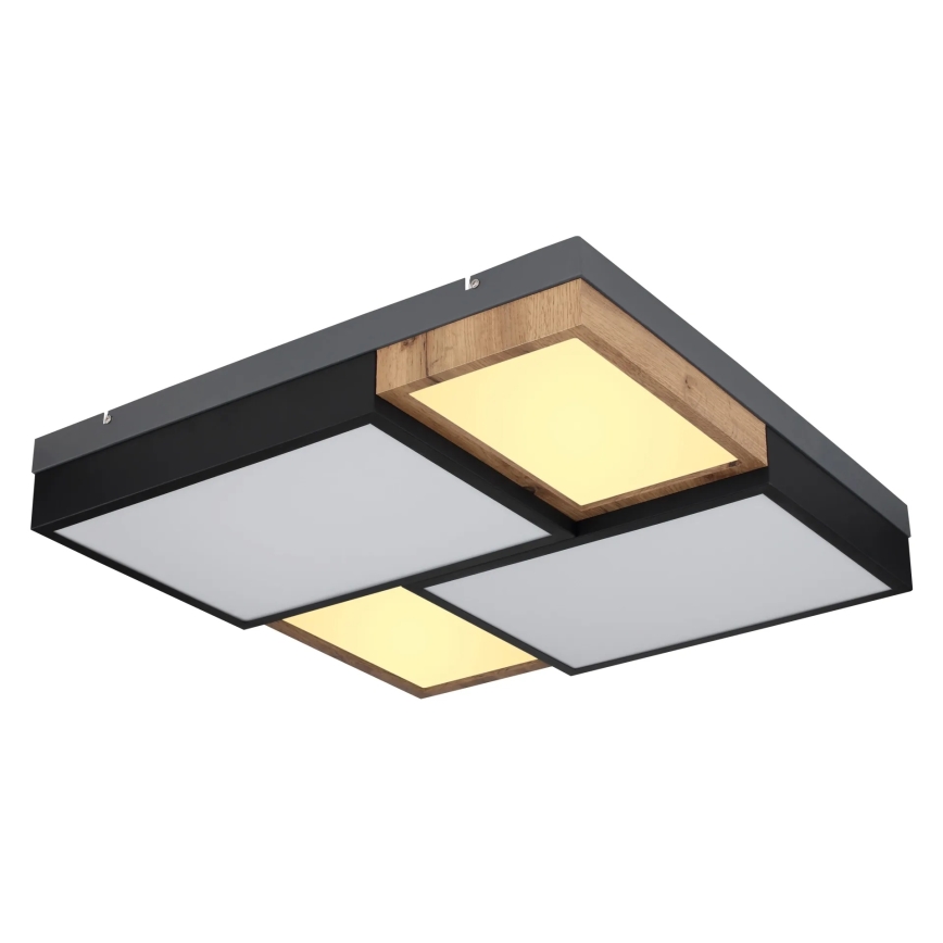 Globo 67286-50 - LED mennyezeti lámpatest GUNDI LED/50W/230V 60x60 cm barna/fekete