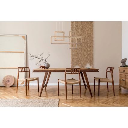 Globo 67287H1 - MANDERA LED kábeles csillár LED/40W/230V barna