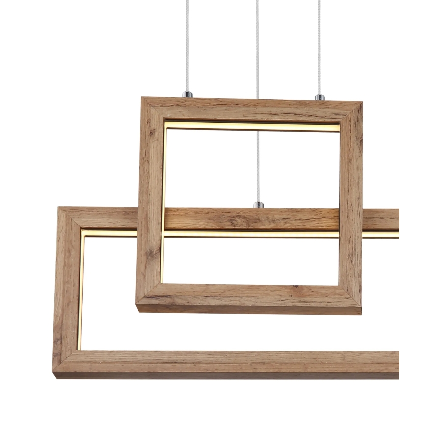 Globo 67287H1 - MANDERA LED kábeles csillár LED/40W/230V barna