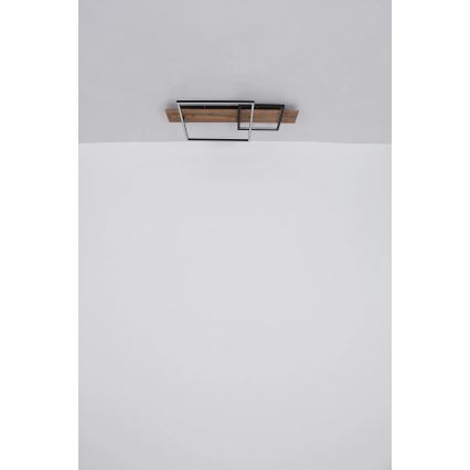 Globo 67289D1 - LED mennyezeti lámpatest VANNI LED/24W/230V 40x75 cm barna/fekete