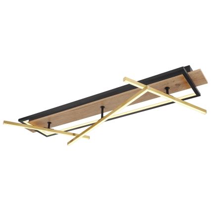 Globo 67296D2 - LED mennyezeti lámpatest BEATRIX LED/48W/230V 60,5x100 cm barna