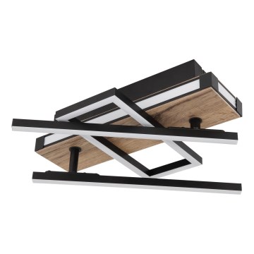 Globo 67299D2 - LED mennyezeti lámpatest COLLI LED/30W/230V 46x68 cm barna/fekete