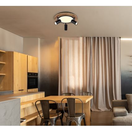 Globo - LED Spotlámpa 3xGU10/5W/230V + LED/15W/230V