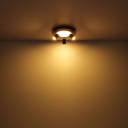 Globo - LED Spotlámpa 3xGU10/5W/230V + LED/15W/230V