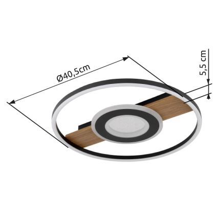 Globo - LED Mennyezeti lámpa LED/24W/230V