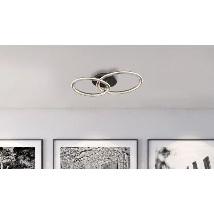 Globo - fényerőszabályozható LED mennyezeti lámpatest LED/50W/230V 2700-6000K 50x75 cm + távirányító