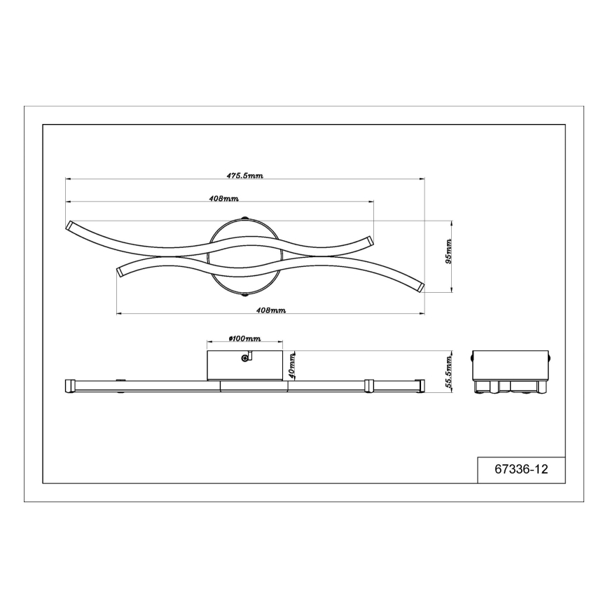Globo - LED Mennyezeti lámpa LED/12W/230V 3000K
