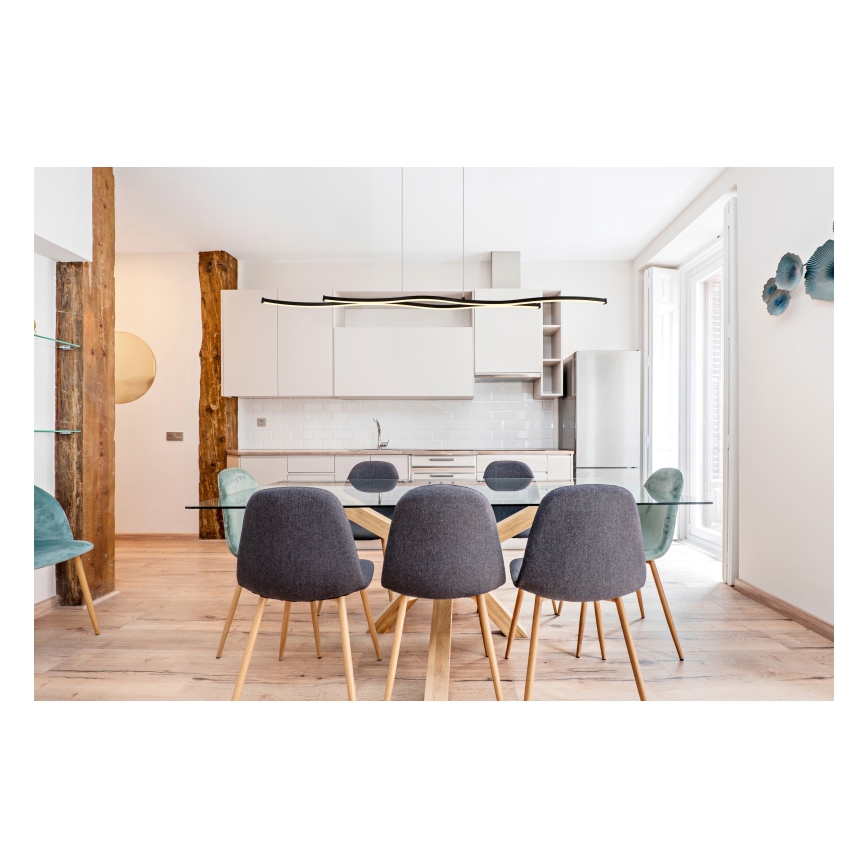 Globo - LED Csillár zsinóron LED/30W/230V 3000K fekete