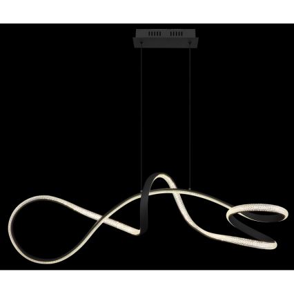 Globo - LED Csillár zsinóron LED/40W/230V fekete