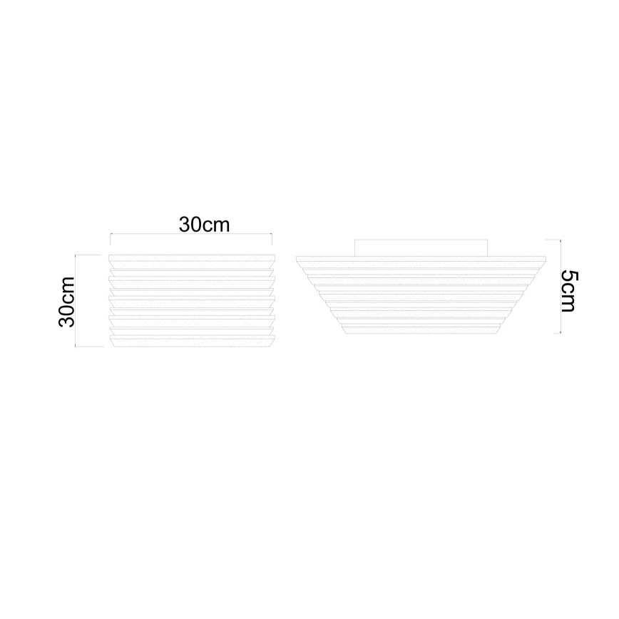 Globo - LED mennyezeti lámpa LED/15W/230V 3000K 30x30 cm