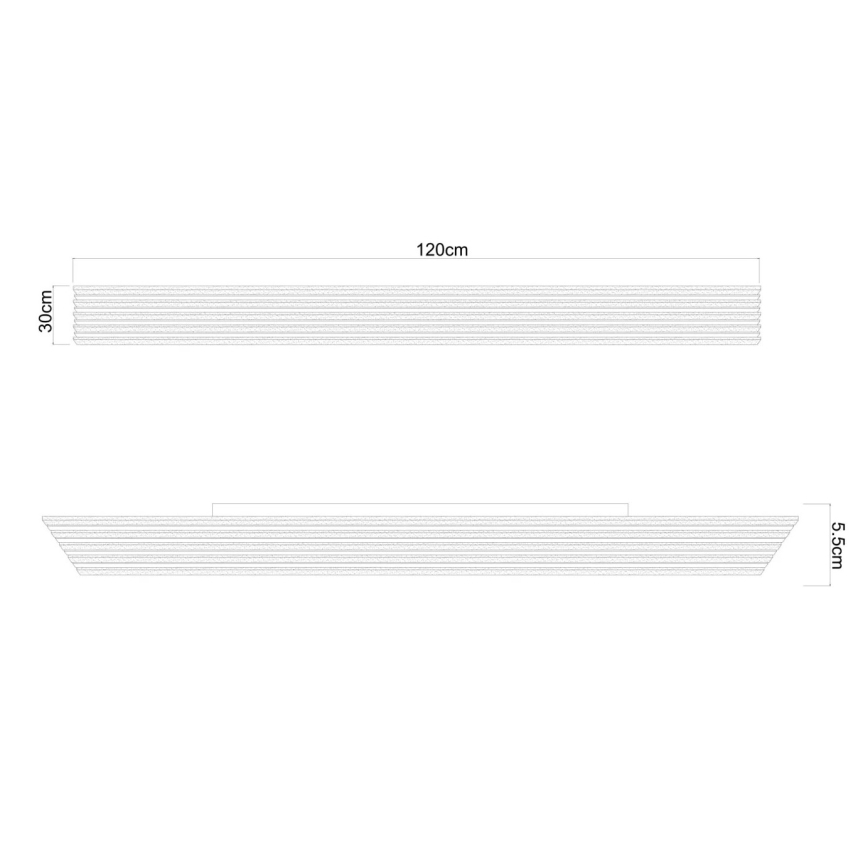 Globo - dimmelhető LED mennyezeti lámpatest LED/40W/230V 2700-6000K 30x120 cm + távirányító