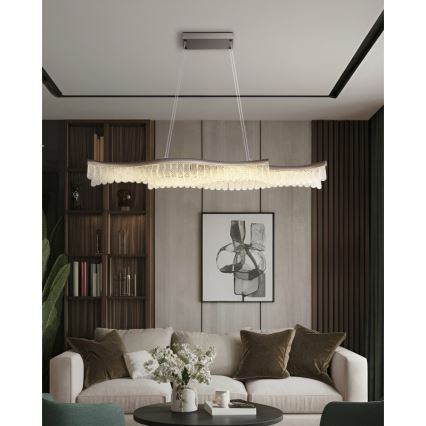 Globo - LED Csillár zsinóron LED/35W/230V 3200K matt króm