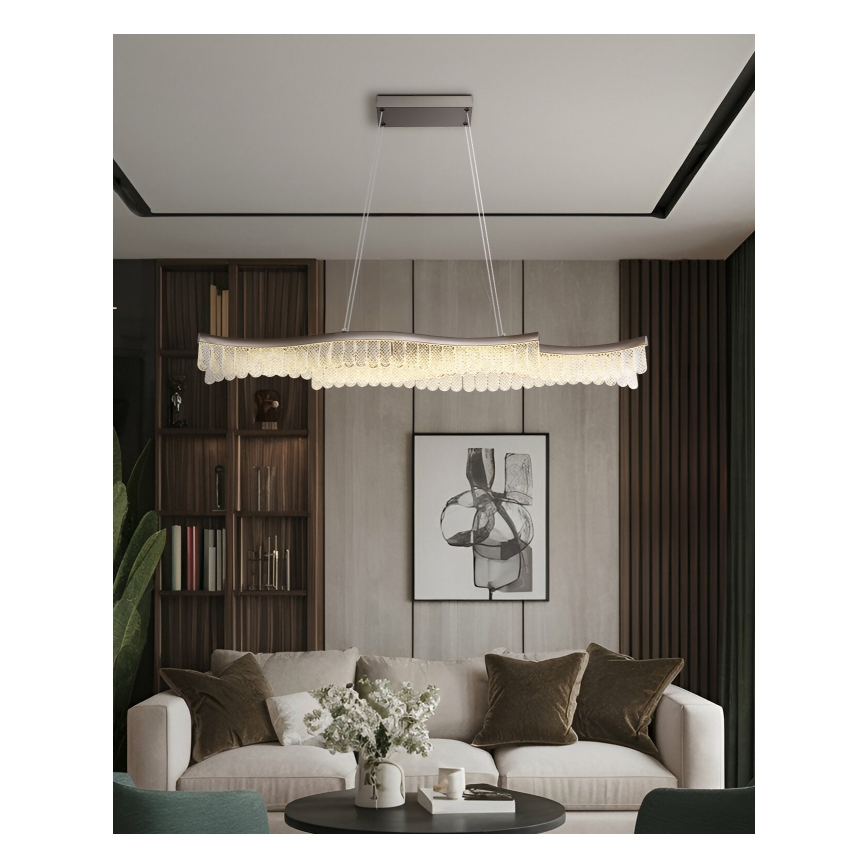 Globo - LED Csillár zsinóron LED/35W/230V 3200K matt króm