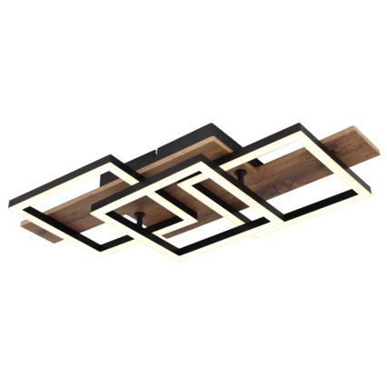 Globo - LED Mennyezeti lámpa LED/24W/230V 3000K 33x58 cm barna/fekete