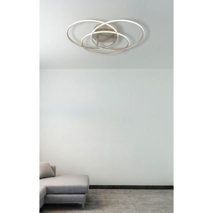 Globo - LED Mennyezeti lámpa LED/40W/230V 4000K átm. 45,6 cm matt króm