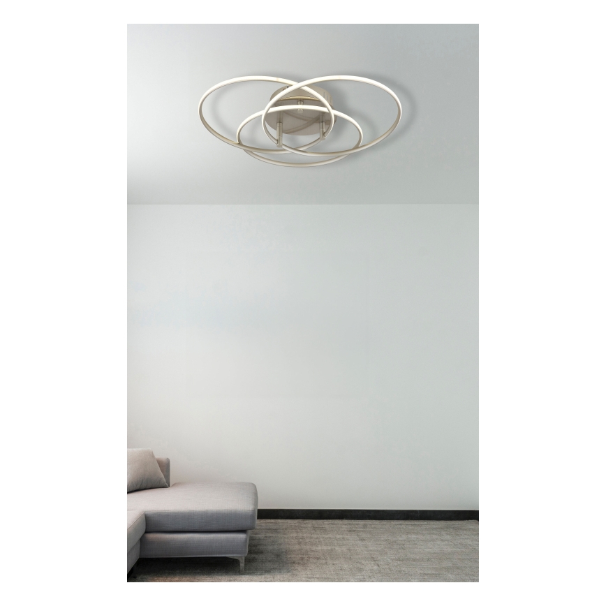 Globo - LED Mennyezeti lámpa LED/40W/230V 4000K átm. 45,6 cm matt króm