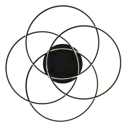 Globo - LED Mennyezeti lámpa LED/55W/230V 4000K átm. 51,5 cm fekete