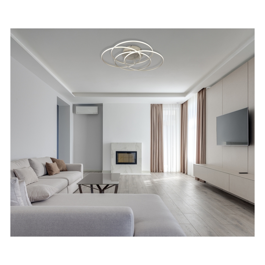 Globo - LED Mennyezeti lámpa LED/55W/230V 4000K átm. 51,5 cm matt króm