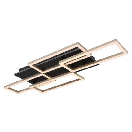 Globo - Dimmelhető LED mennyezeti lámpa LED/40W/230V 2700-6500K 32,5x87,5 cm fekete + távirányító