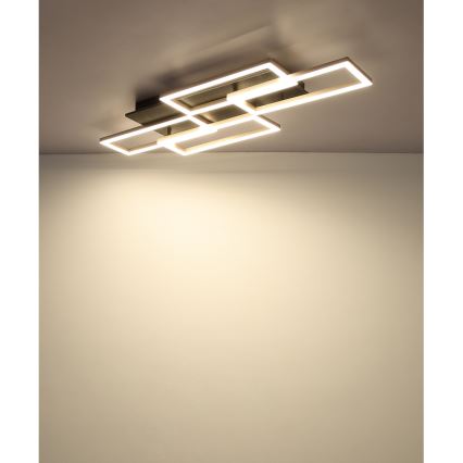 Globo - Dimmelhető LED mennyezeti lámpa LED/40W/230V 2700-6500K 32,5x87,5 cm fekete + távirányító