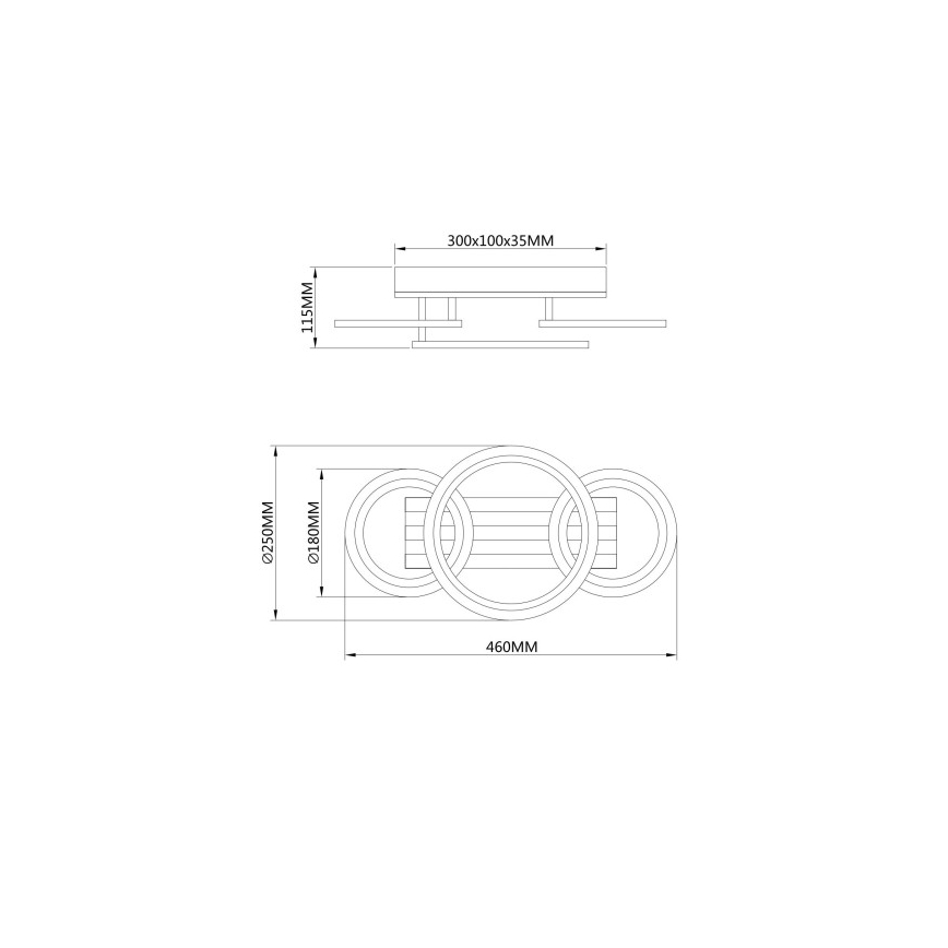 Globo - LED mennyezeti lámpatest LED/21W/230V 3000/4200/6000K