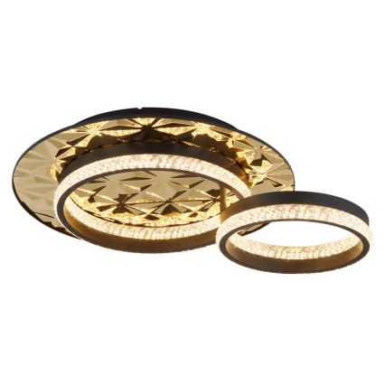 Globo - LED Mennyezeti lámpa LED/24W/230V 3000K 40x50,5 cm fekete/arany