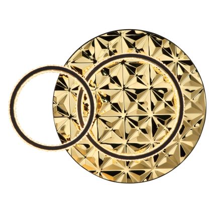 Globo - LED Mennyezeti lámpa LED/24W/230V 3000K 40x50,5 cm fekete/arany