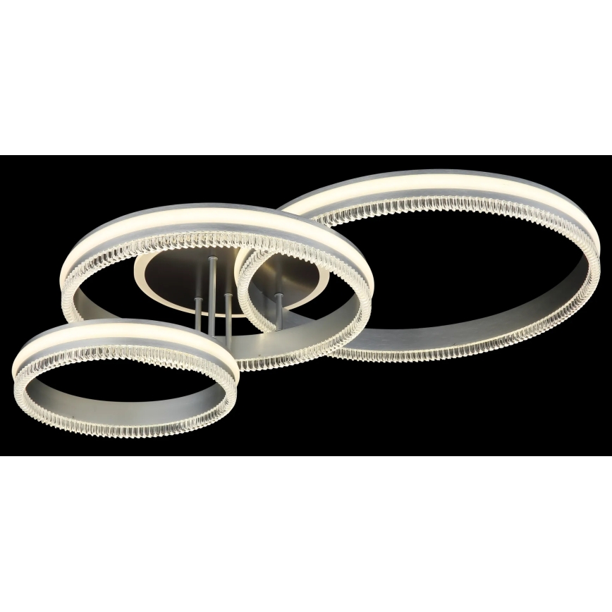 Globo - Dimmelhető LED mennyezeti lámpatest LED/72W/230V 2700-6000K ezüstszínű + távirányító