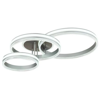 Globo - Dimmelhető LED mennyezeti lámpatest LED/72W/230V 2700-6000K ezüstszínű + távirányító