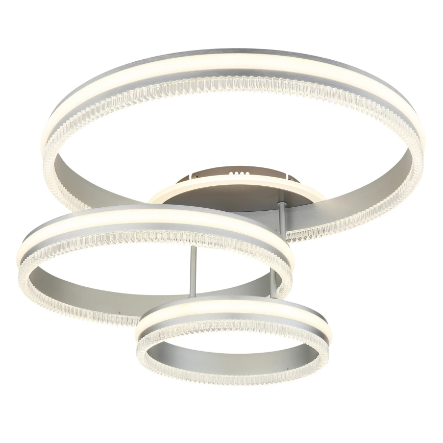 Globo - Dimmelhető LED mennyezeti lámpatest LED/72W/230V 2700-6000K ezüstszínű + távirányító