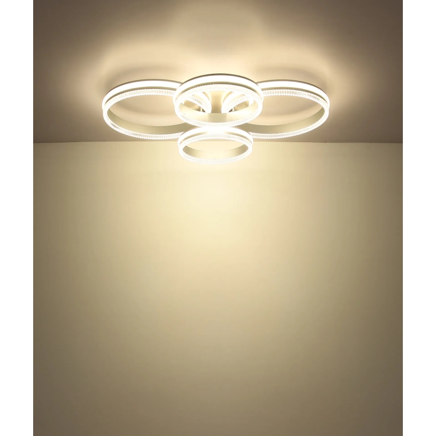Globo - LED Fényerőszabályozható mennyezeti lámpatest LED/90W/230V 2700-6000K ezüstszínű + távirányító