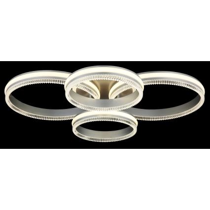 Globo - LED Fényerőszabályozható mennyezeti lámpatest LED/90W/230V 2700-6000K ezüstszínű + távirányító