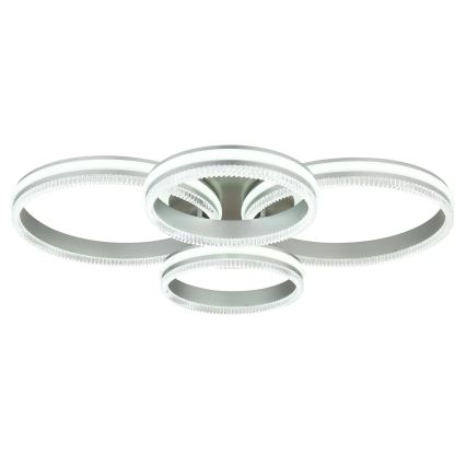 Globo - LED Fényerőszabályozható mennyezeti lámpatest LED/90W/230V 2700-6000K ezüstszínű + távirányító