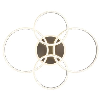 Globo - LED Fényerőszabályozható mennyezeti lámpatest LED/90W/230V 2700-6000K ezüstszínű + távirányító