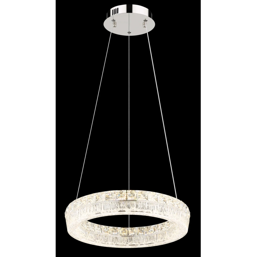 Globo - LED fényerőszabályozható kábelen függesztett csillár LED/24W/230V 2700-6000K átlátszó + távirányító