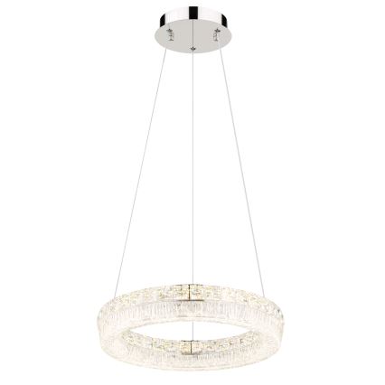Globo - LED fényerőszabályozható kábelen függesztett csillár LED/24W/230V 2700-6000K átlátszó + távirányító