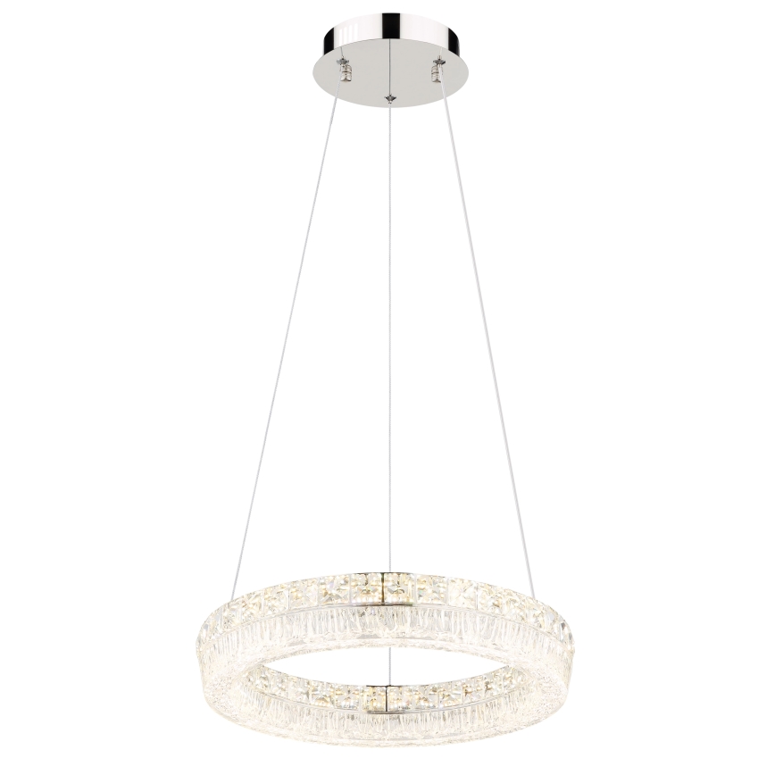 Globo - LED fényerőszabályozható kábelen függesztett csillár LED/24W/230V 2700-6000K átlátszó + távirányító