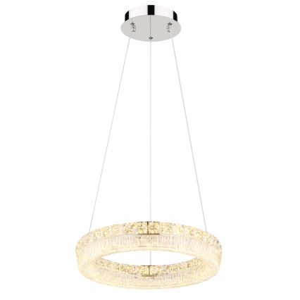 Globo - LED fényerőszabályozható kábelen függesztett csillár LED/24W/230V 2700-6000K átlátszó + távirányító