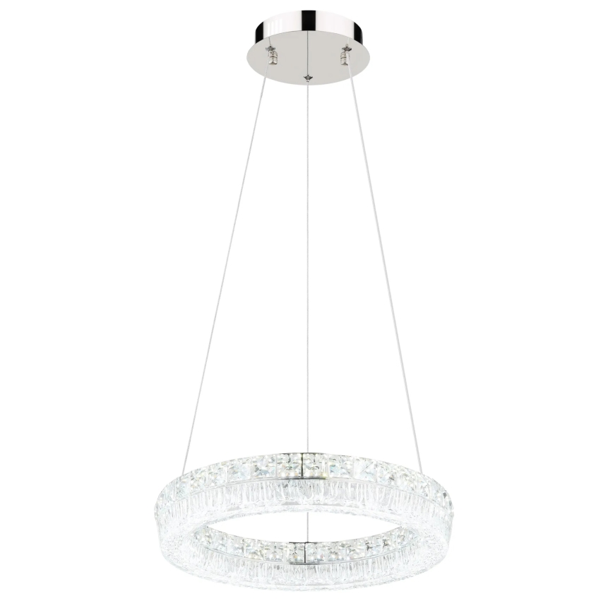 Globo - LED fényerőszabályozható kábelen függesztett csillár LED/24W/230V 2700-6000K átlátszó + távirányító