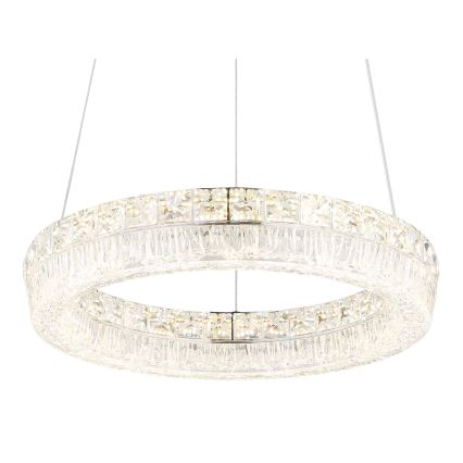 Globo - LED fényerőszabályozható kábelen függesztett csillár LED/24W/230V 2700-6000K átlátszó + távirányító