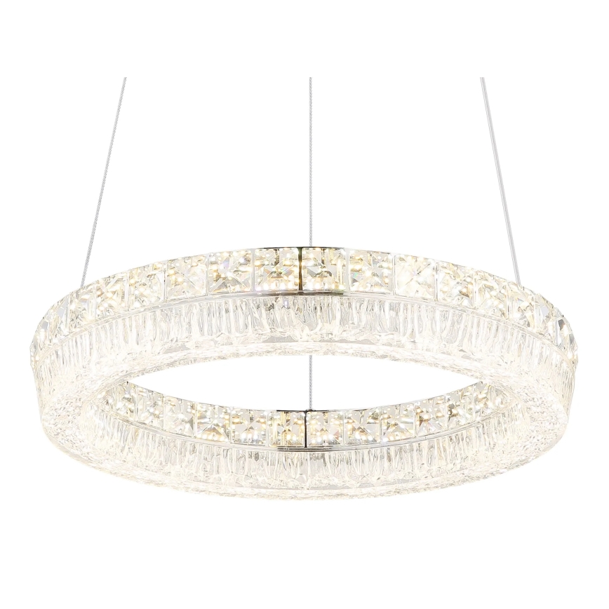 Globo - LED fényerőszabályozható kábelen függesztett csillár LED/24W/230V 2700-6000K átlátszó + távirányító