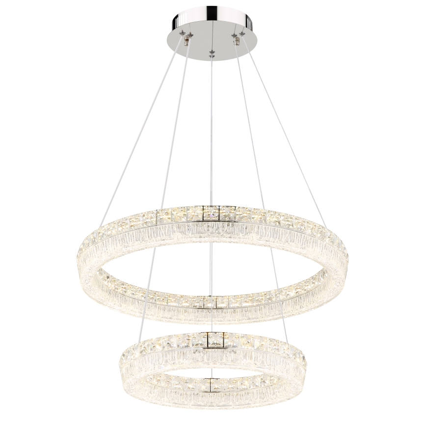 Globo - Dimmelhető LED csillár kábelen LED/60W/230V 2700-6000K átlátszó + távirányító