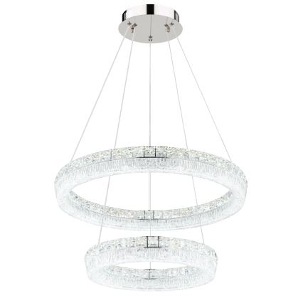 Globo - Dimmelhető LED csillár kábelen LED/60W/230V 2700-6000K átlátszó + távirányító