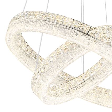 Globo - Dimmelhető LED csillár kábelen LED/60W/230V 2700-6000K átlátszó + távirányító