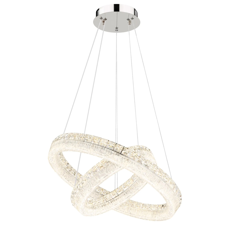 Globo - Dimmelhető LED csillár kábelen LED/60W/230V 2700-6000K átlátszó + távirányító