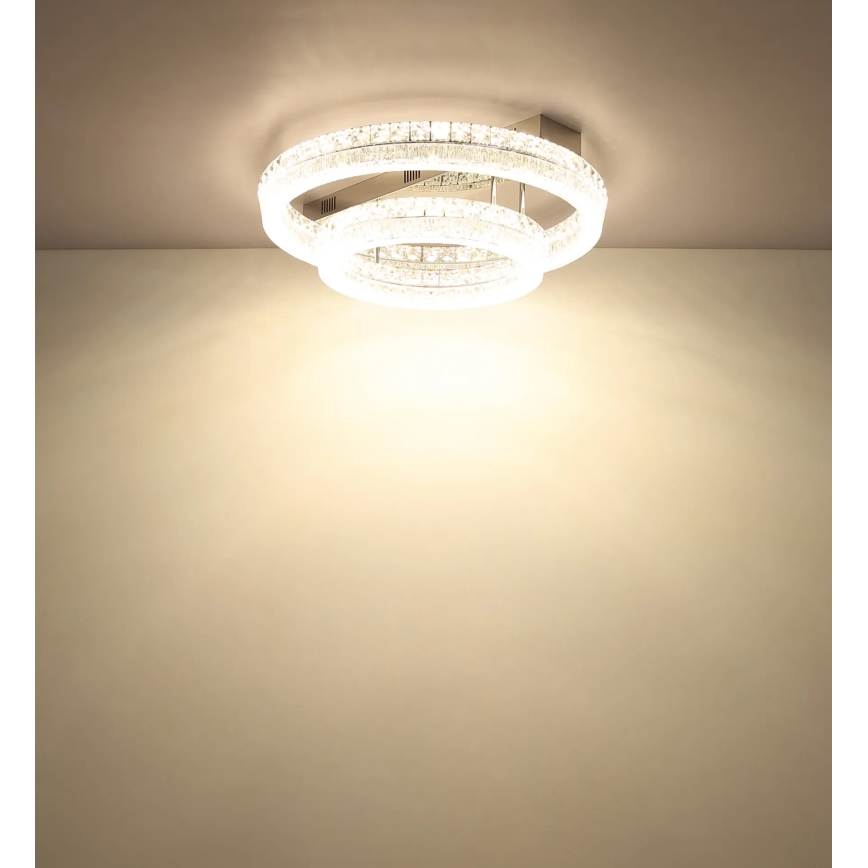 Globo - LED dimmelhető mennyezeti lámpatest LED/60W/230V 2700-6000K átlátszó + távirányító