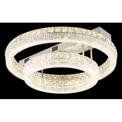 Globo - LED dimmelhető mennyezeti lámpatest LED/60W/230V 2700-6000K átlátszó + távirányító