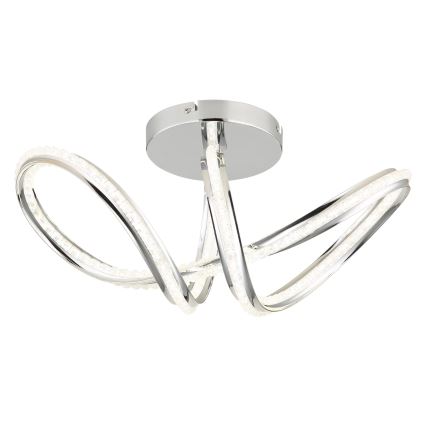 Globo - LED dimmelhető mennyezeti lámpa LED/40W/230V 2700-6000K fényes króm + távirányító