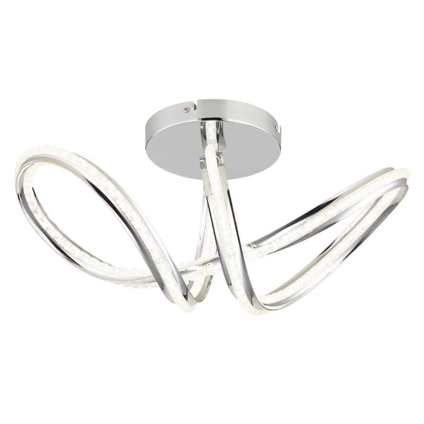 Globo - LED dimmelhető mennyezeti lámpa LED/40W/230V 2700-6000K fényes króm + távirányító