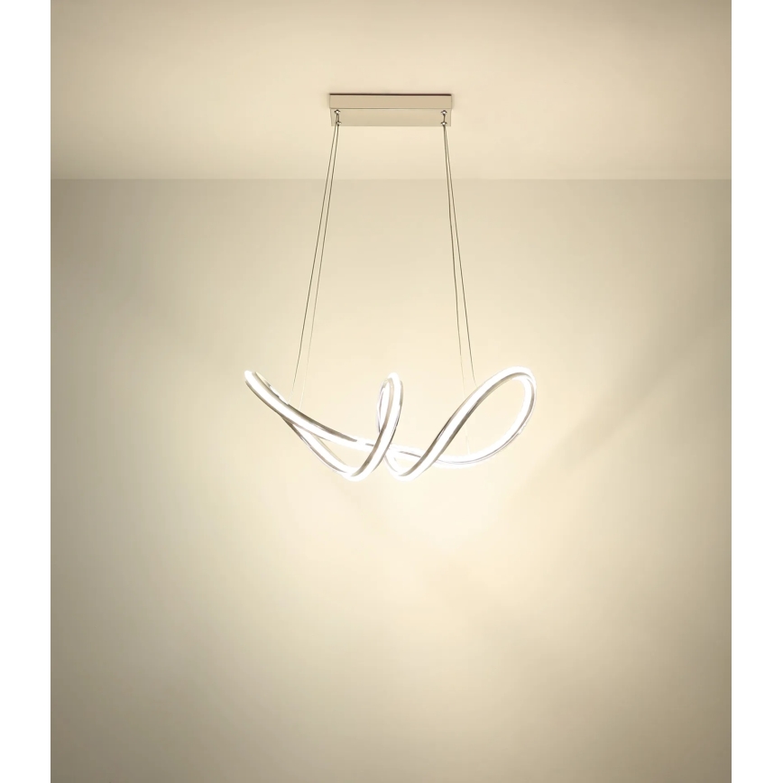 Globo - LED dimmelhető függeszték kábellel LED/45W/230V 2700-6000K fényes króm + távirányító